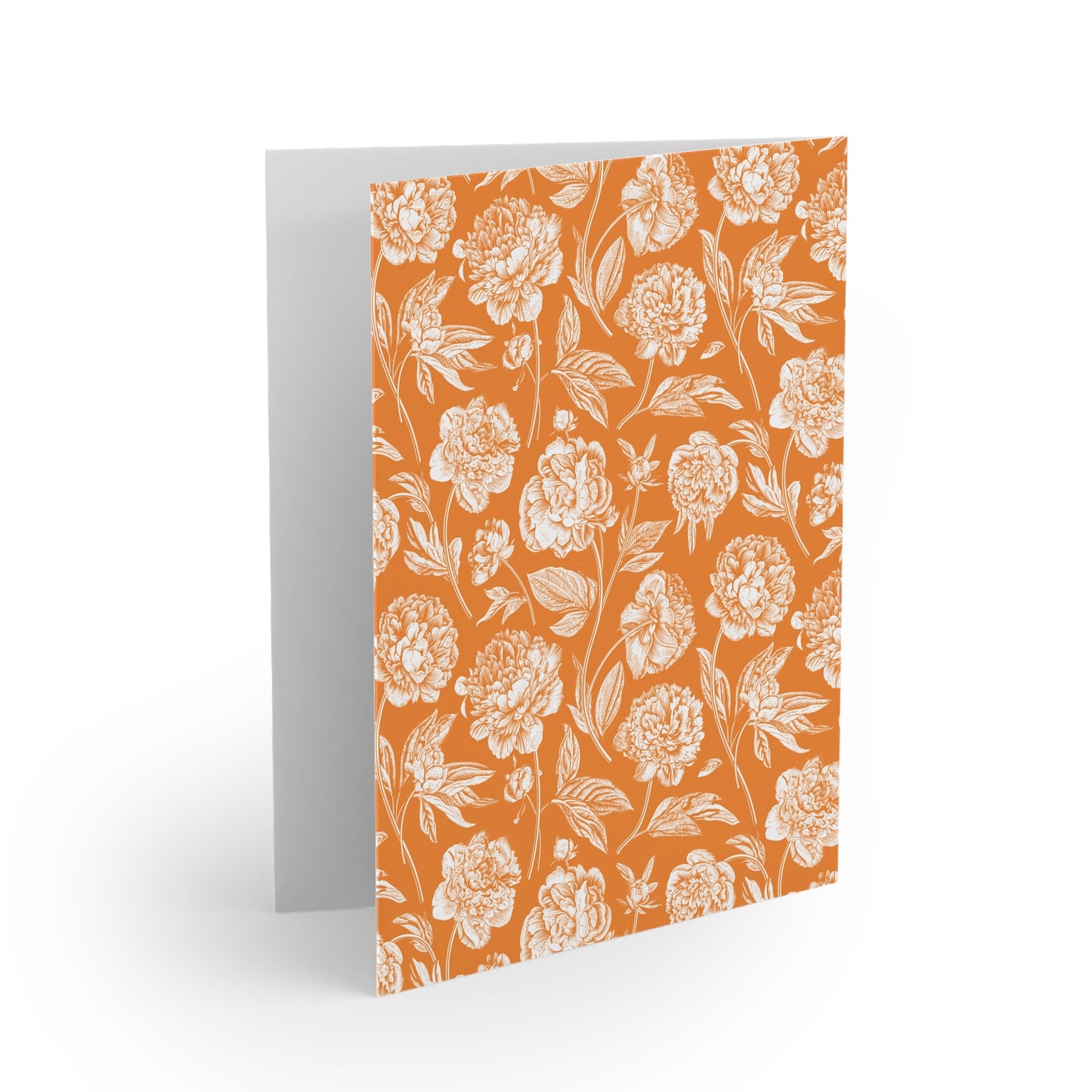 Notecards Set | Orange & White | Peony