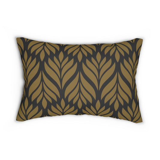 Pillow | Black & Gold | Palm