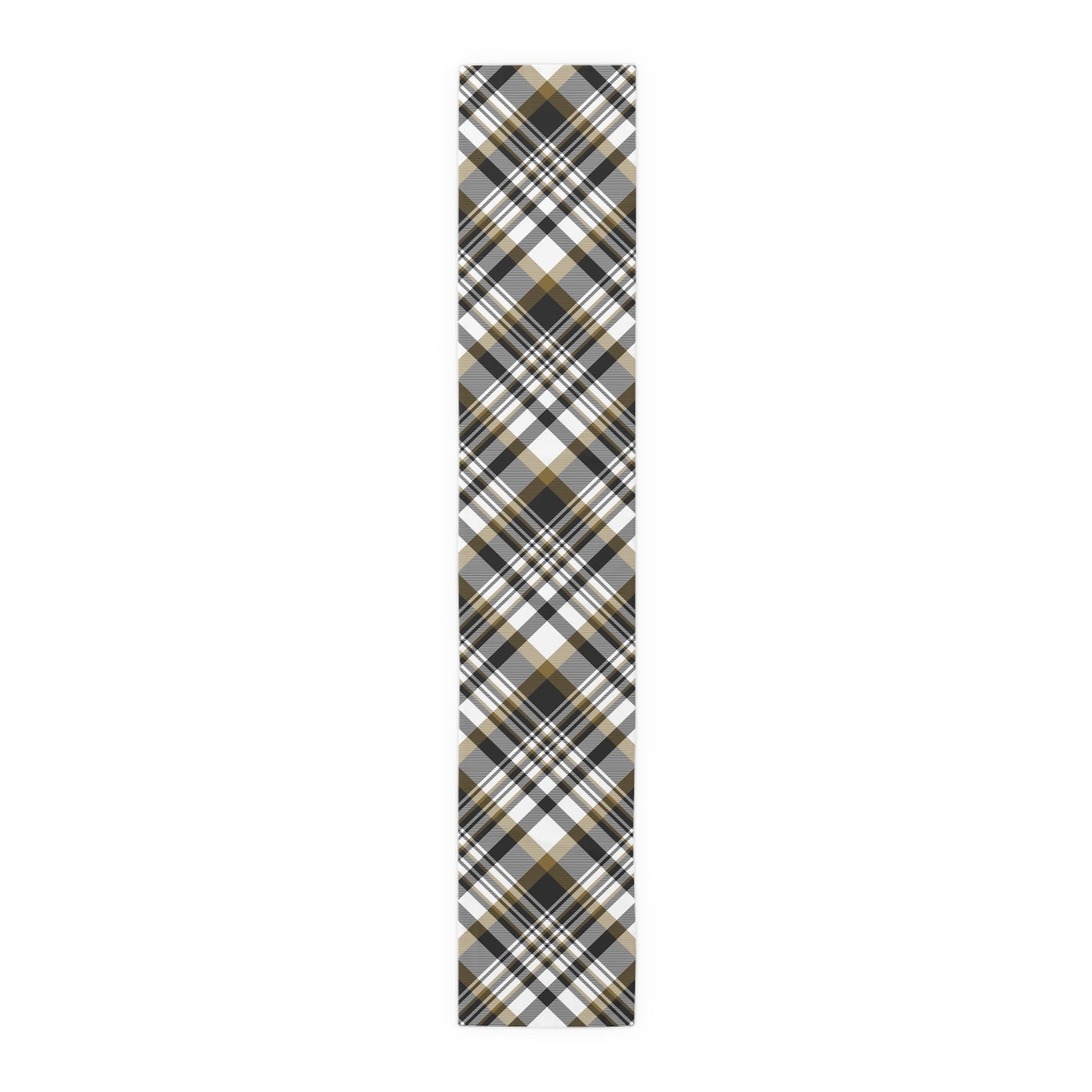 Table Runner | Black & Gold | Tartan