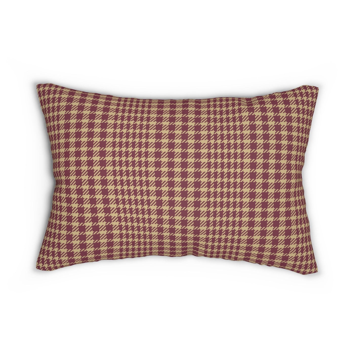 Pillow | Maroon & Gold | Tweed