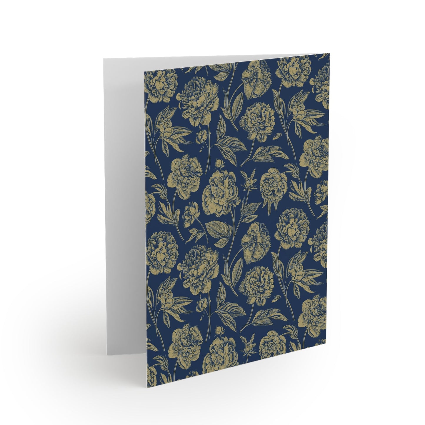 Notecards Set | Blue & Gold | Peony