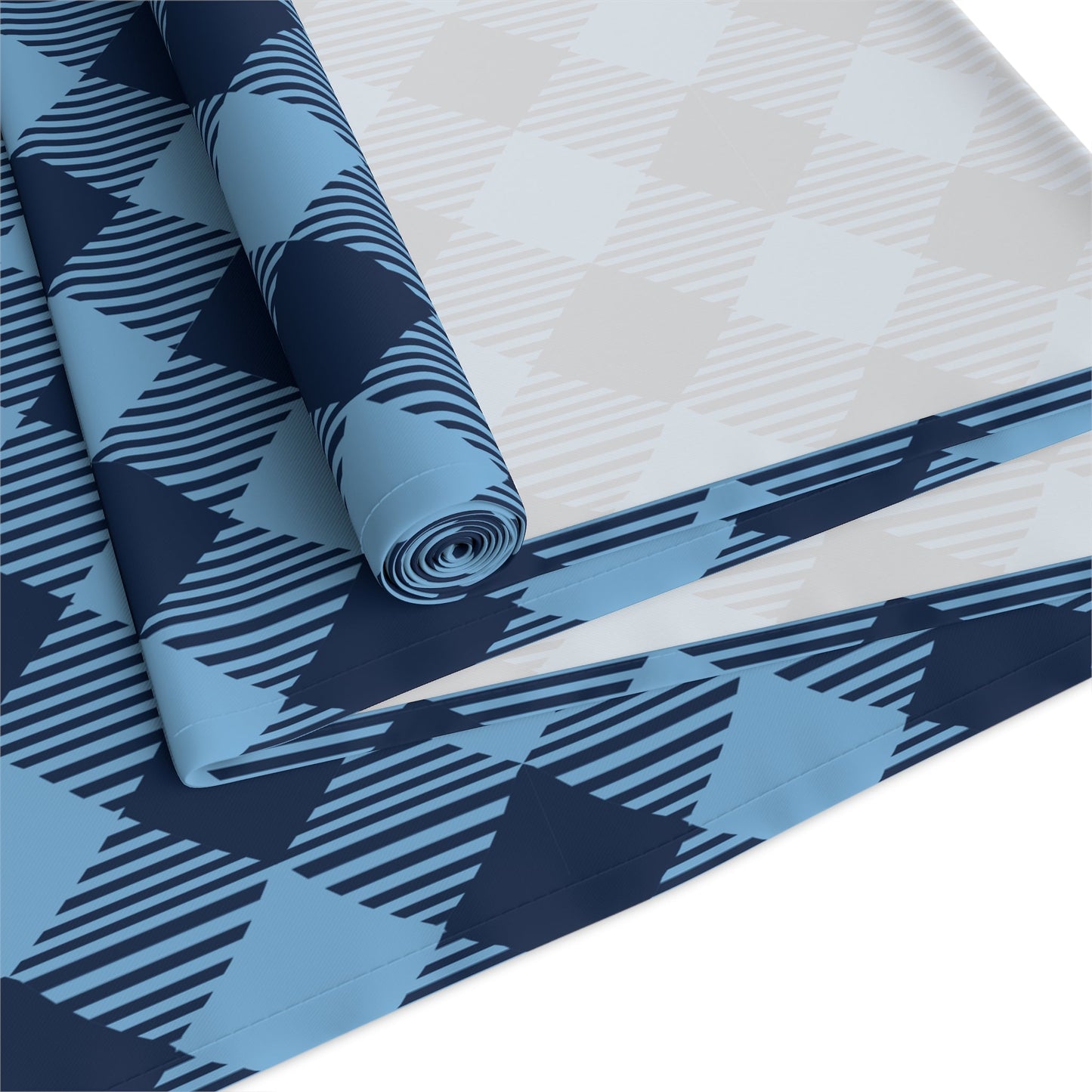 Table Runner | Light Blue & White | Gingham