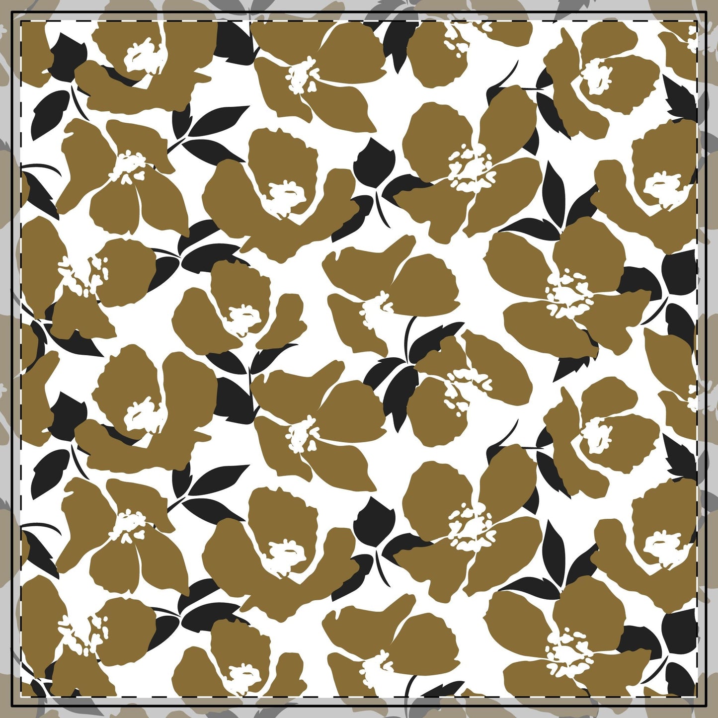 Tablecloth | Black & Gold | Poppy