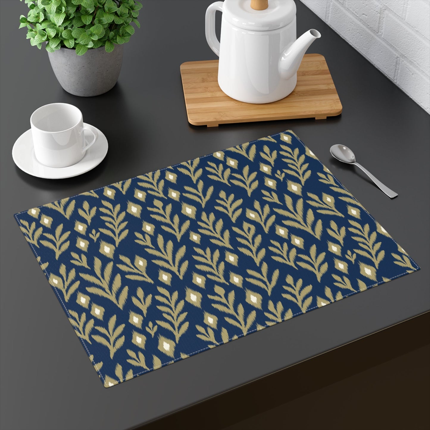 Placemat | Blue & Gold | Laurel