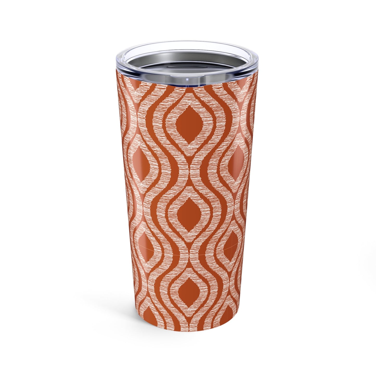 Tumbler | Dark Orange & White | Ogee