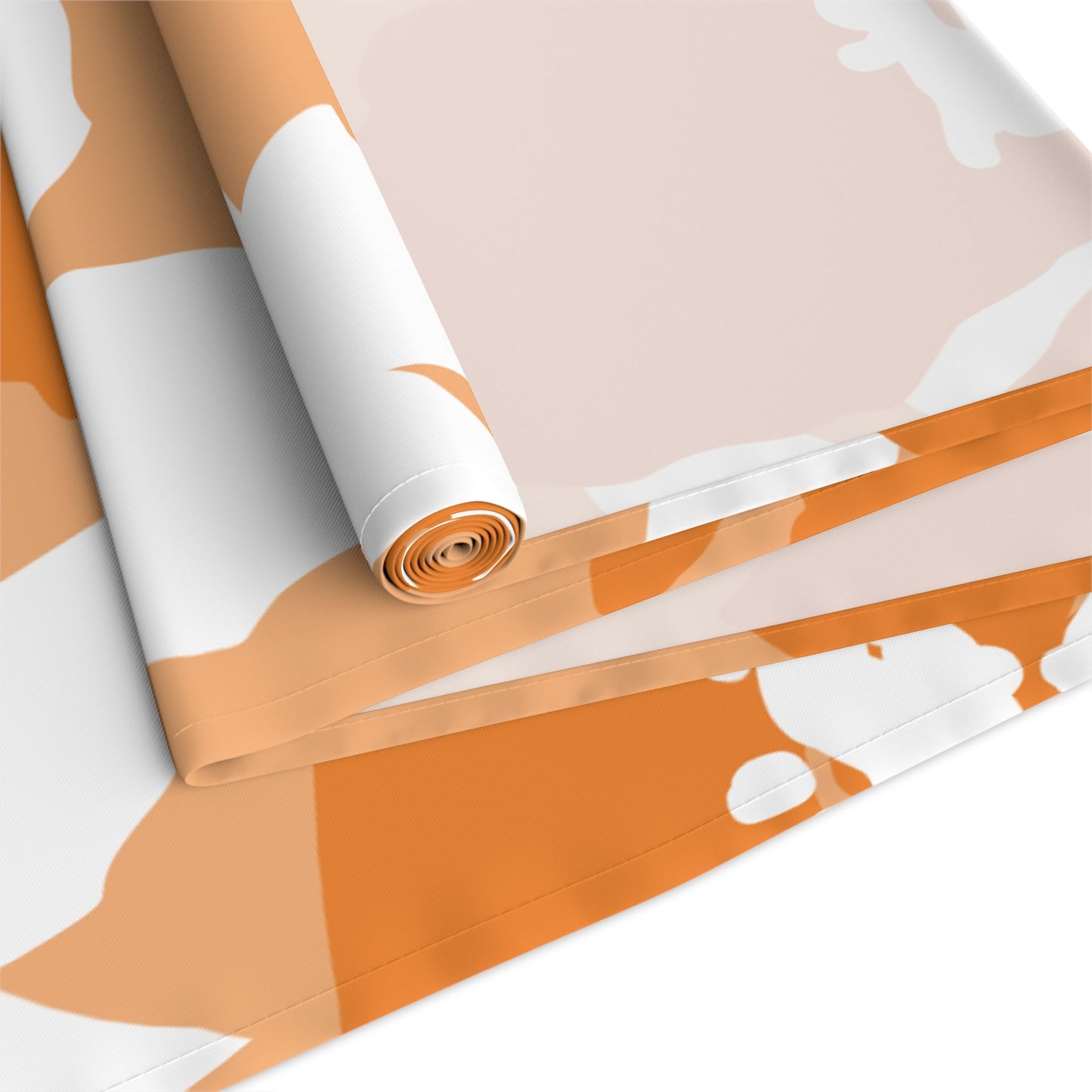 Table Runner | Orange & White | Poppy