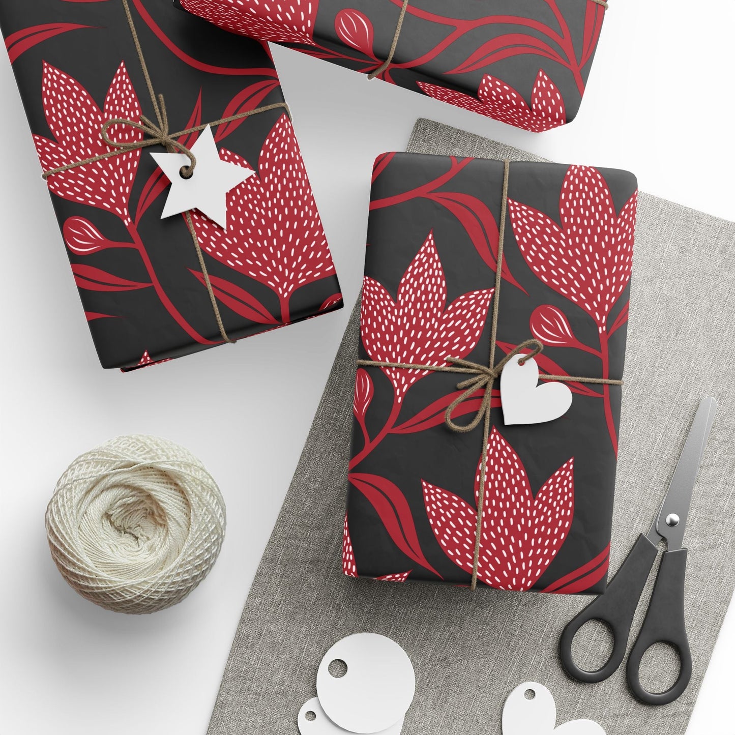 Gift Wrap | Red & Black | Magnolia