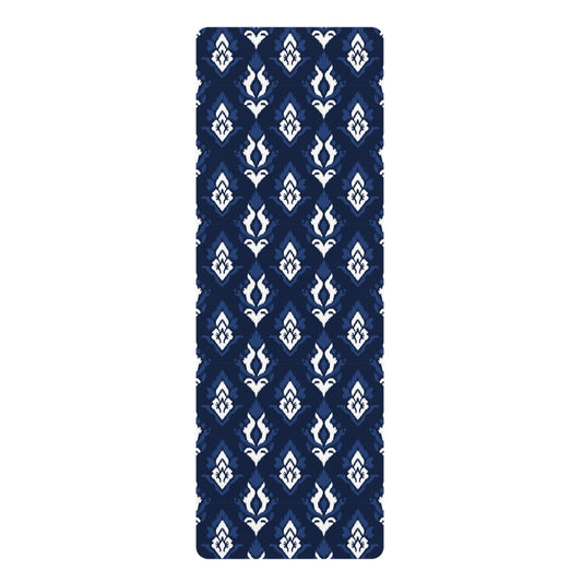 Yoga Mat | Navy & White | Ikat