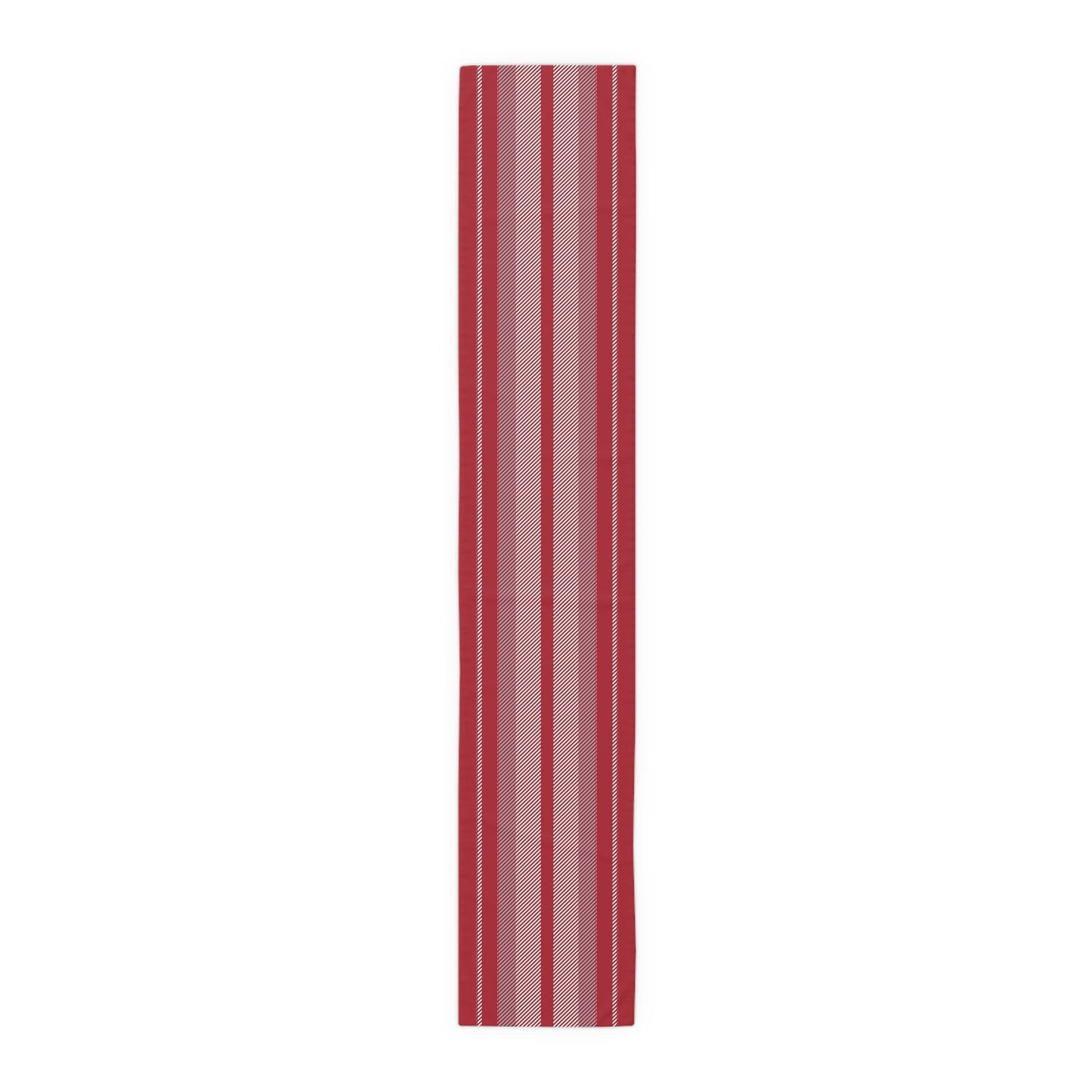 Table Runner | Red & Gray | Stripe