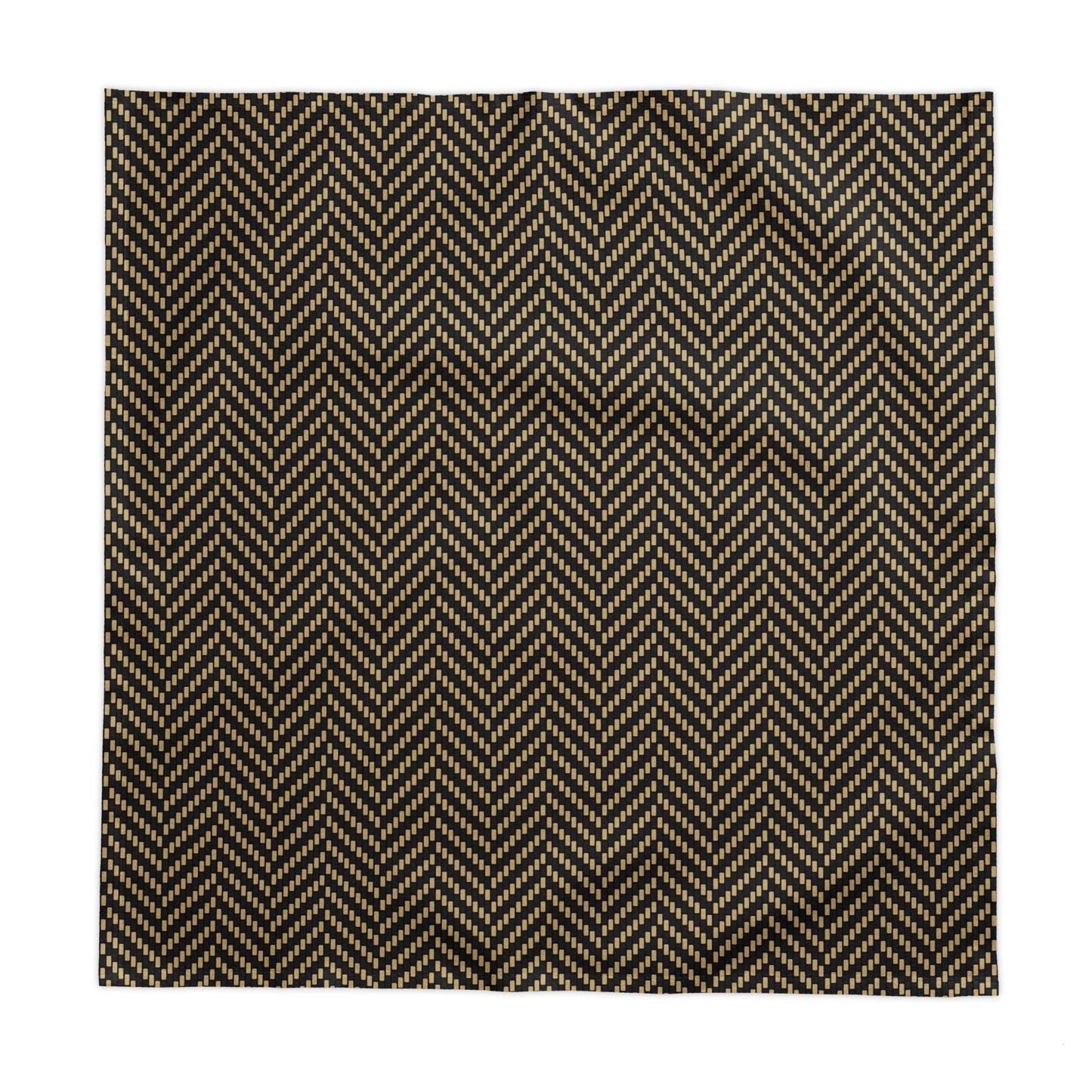 Tablecloth | Black & Gold | Herringbone