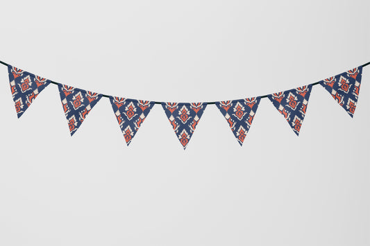 Flag Garland | Charlottesville, Virginia | Ikat