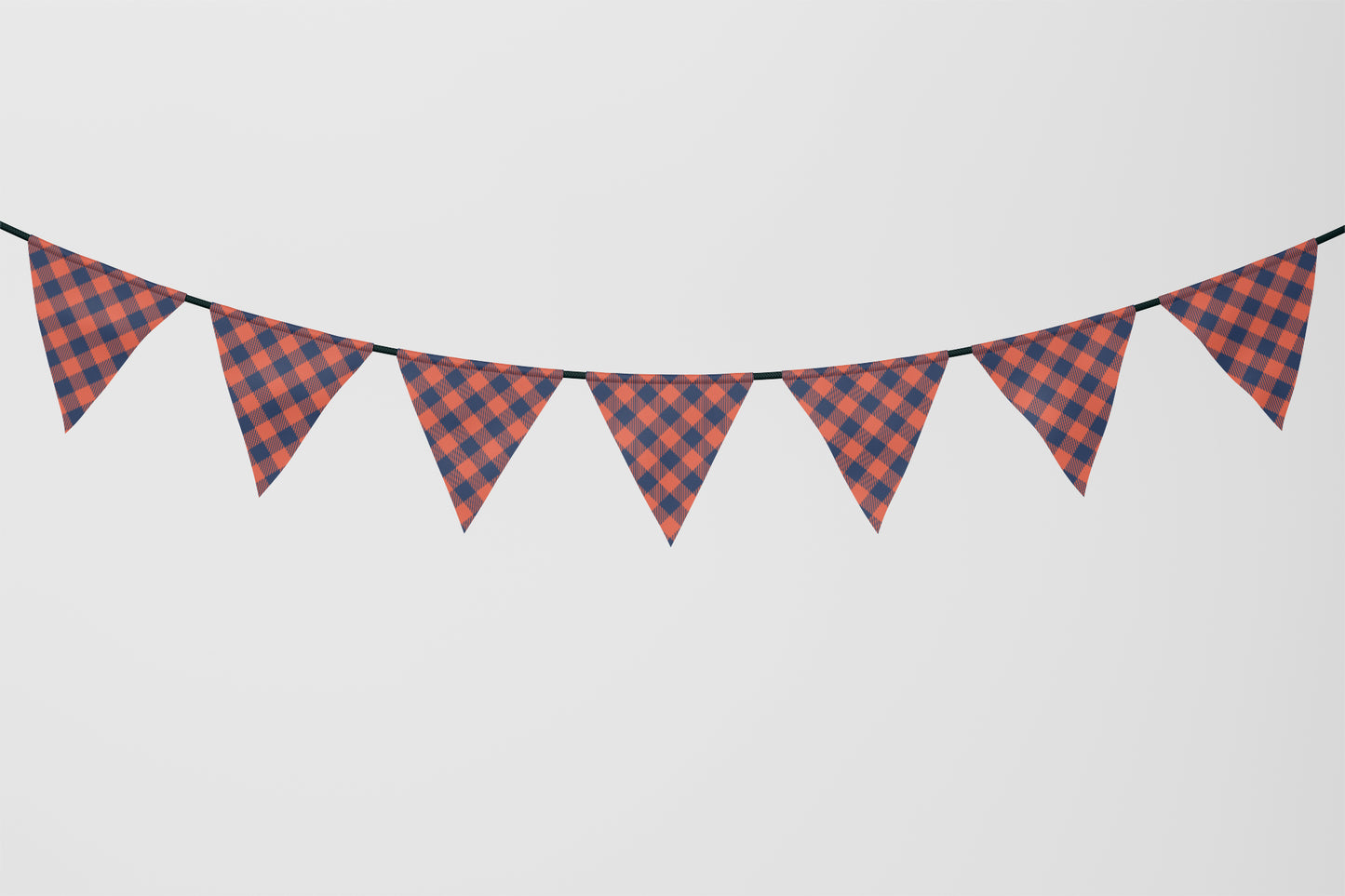 Flag Garland | Charlottesville, Virginia | Gingham