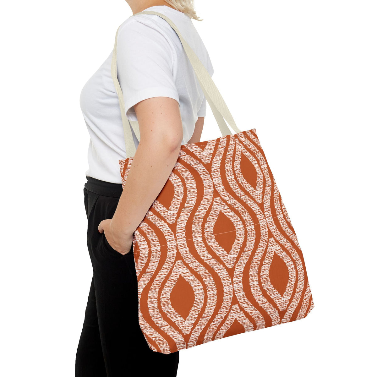 Totes | Dark Orange & White | Ogee