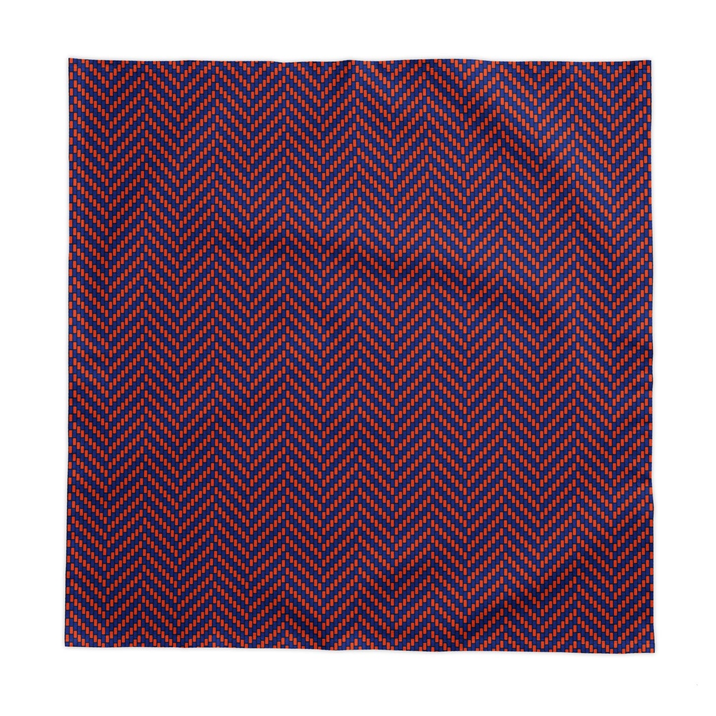 Tablecloth | Bright Blue & Orange | Herringbone