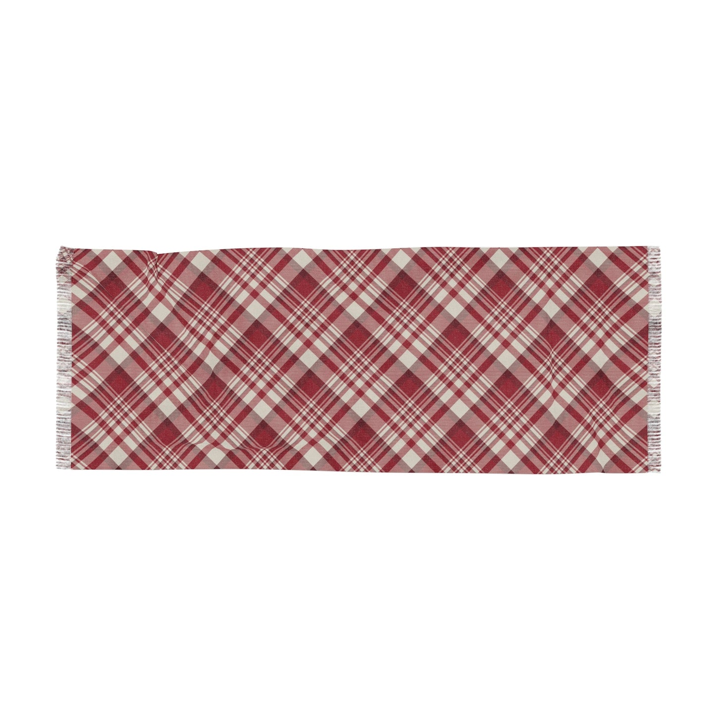Scarf | Maroon & White | Tartan