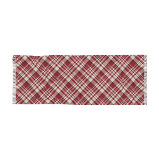 Scarf | Maroon & White | Tartan
