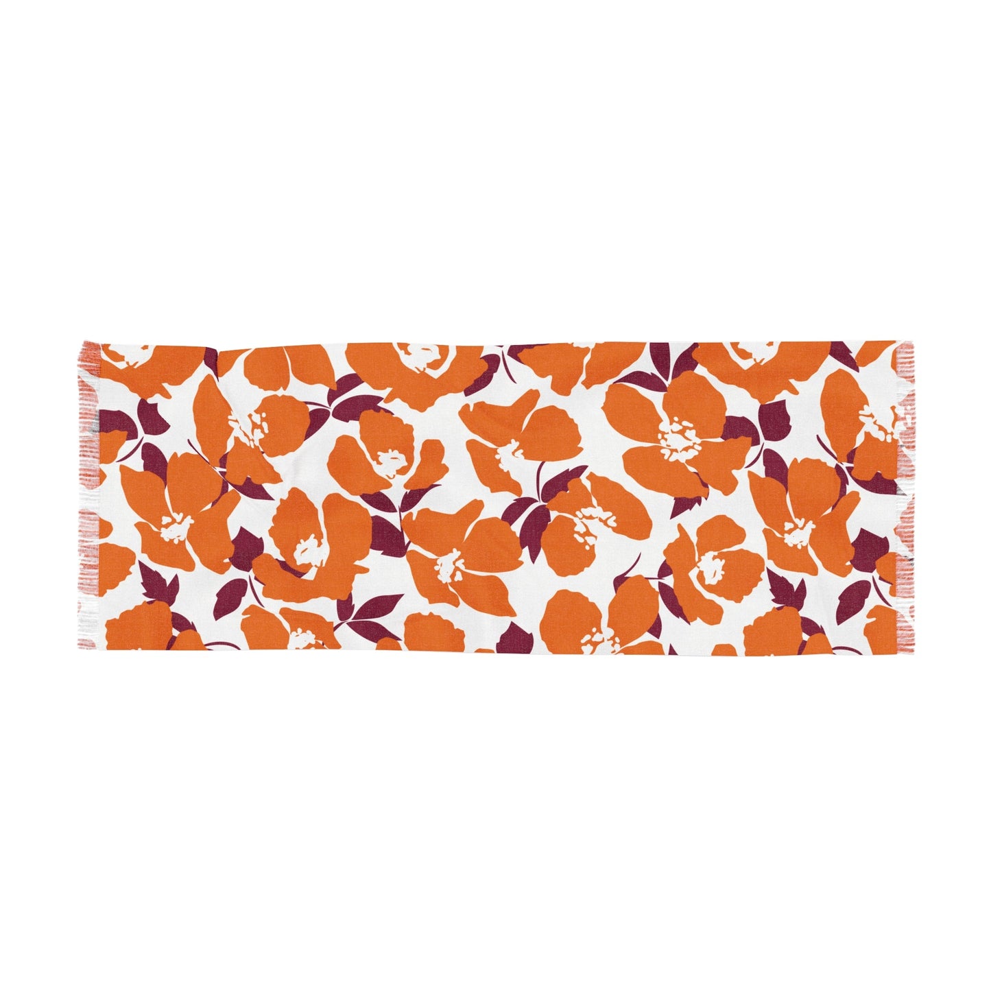 Scarf | Maroon & Orange | Poppy