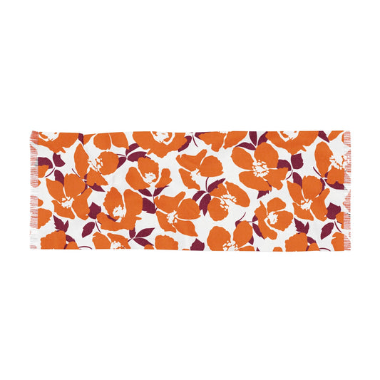 Scarf | Maroon & Orange | Poppy