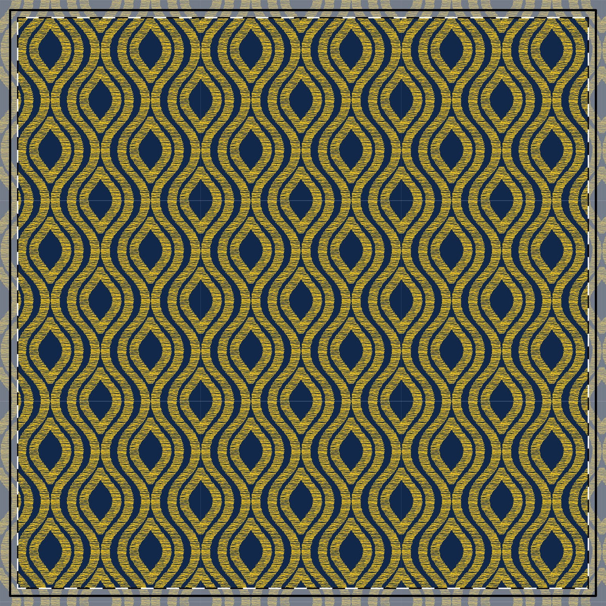 Tablecloth | Yellow & Blue | Ogee