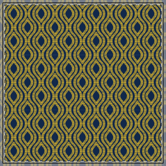 Tablecloth | Yellow & Blue | Ogee