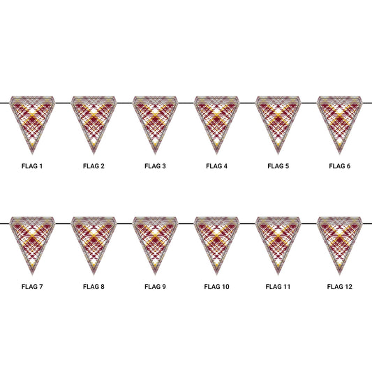 Flag Garland | Red & Yellow | Tartan