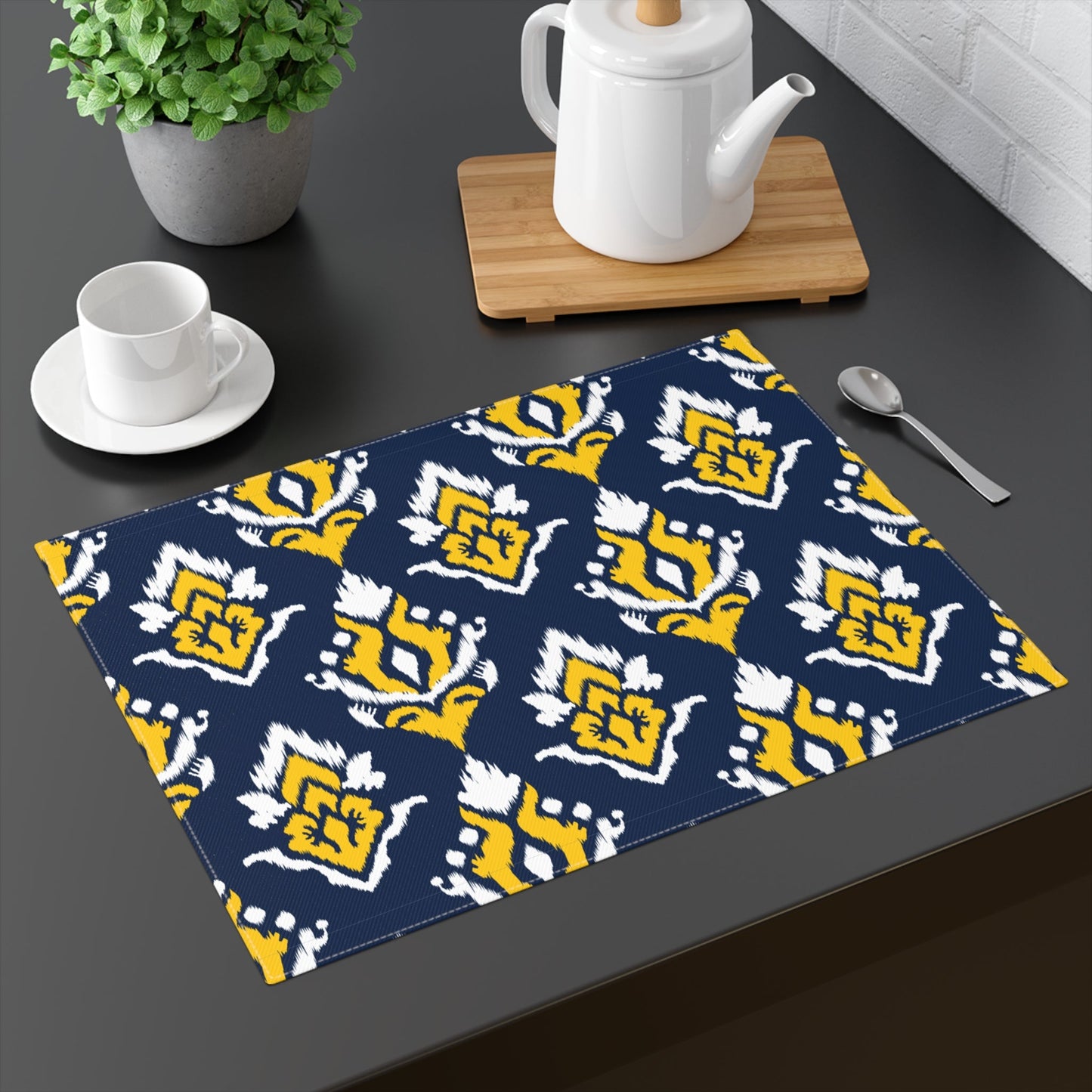 Placemat | Yellow & Blue | Ikat