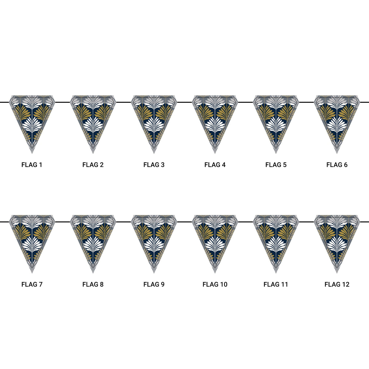 Flag Garland | Notre Dame, Indiana | Deco