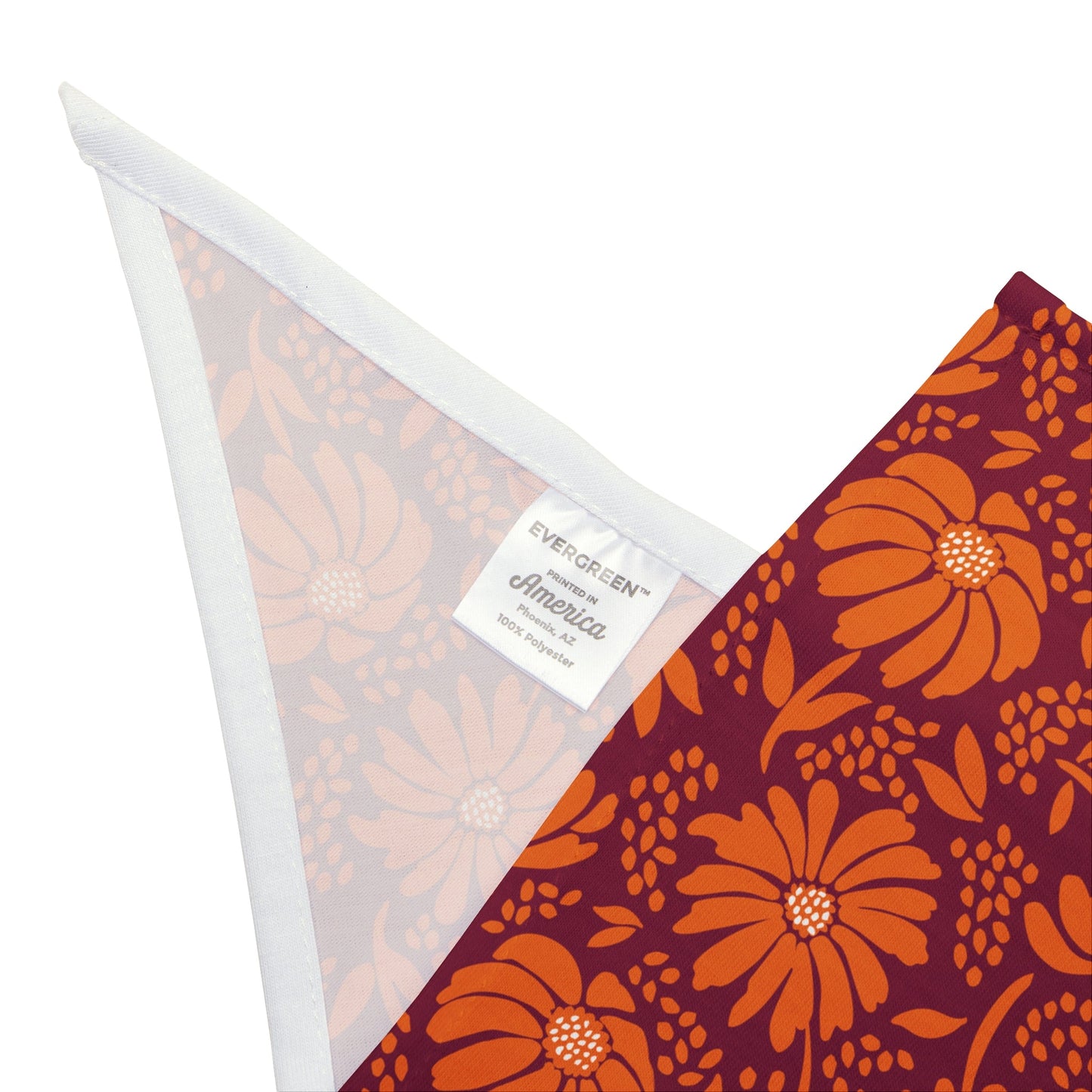 Pet Bandana | Maroon & Orange | Bellis