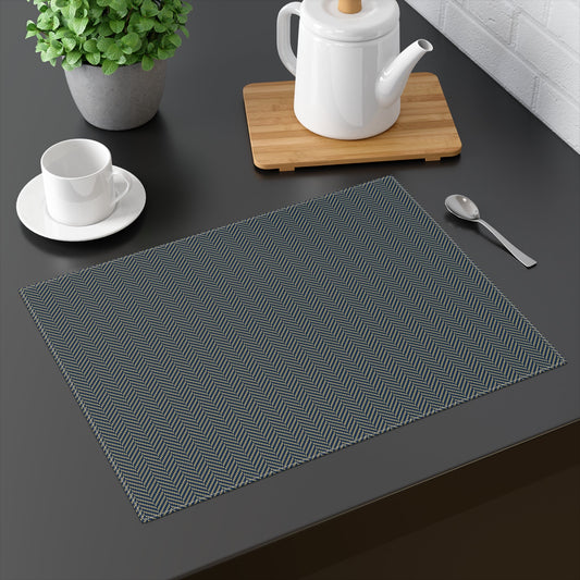 Placemat | Blue & Gold | Herringbone