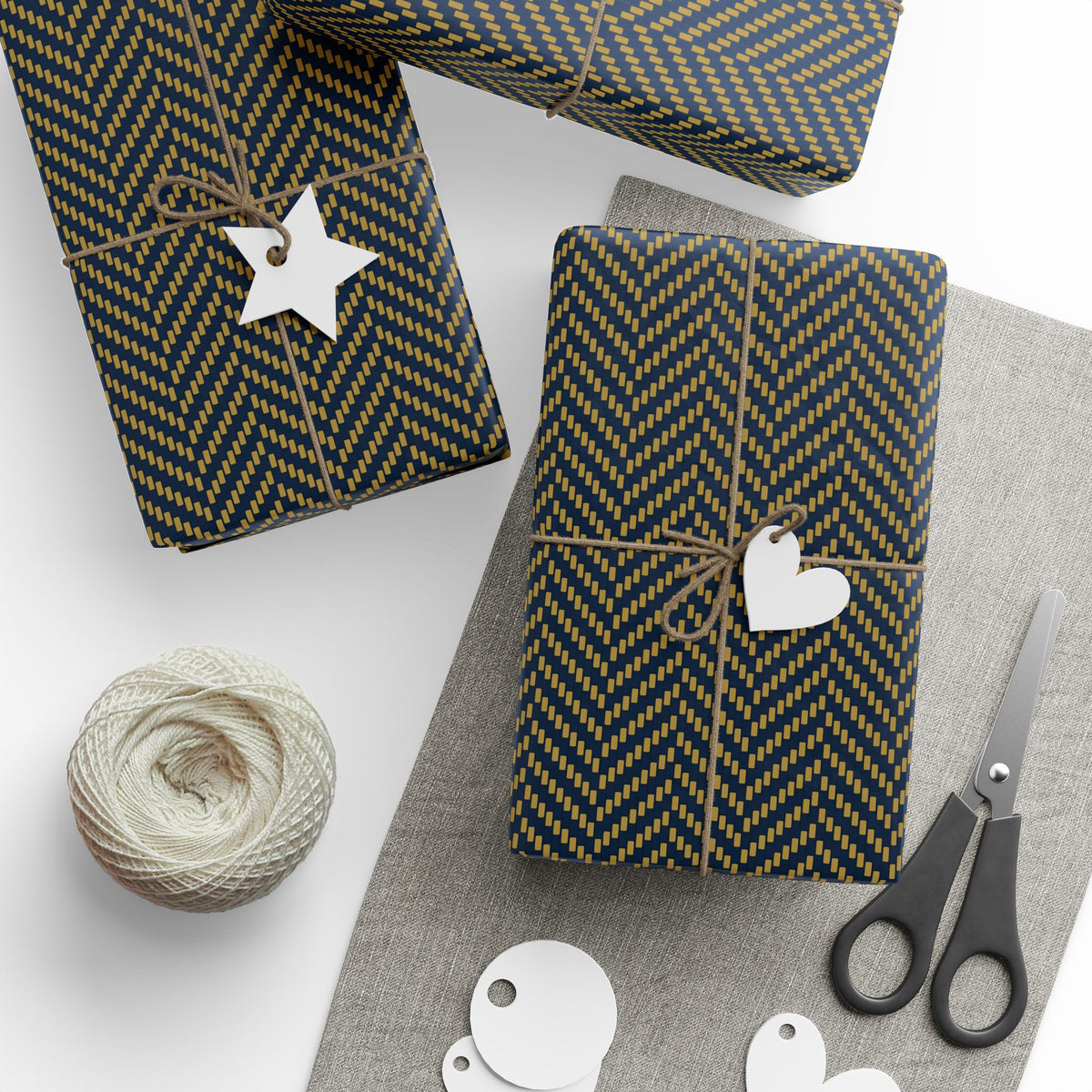 Gift Wrap | Notre Dame, Indiana | Herringbone