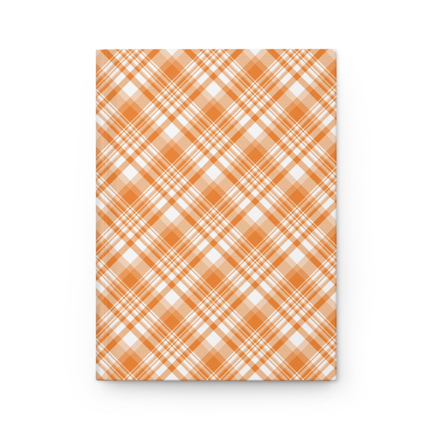 Hardcover Journal | Orange & White | Tartan