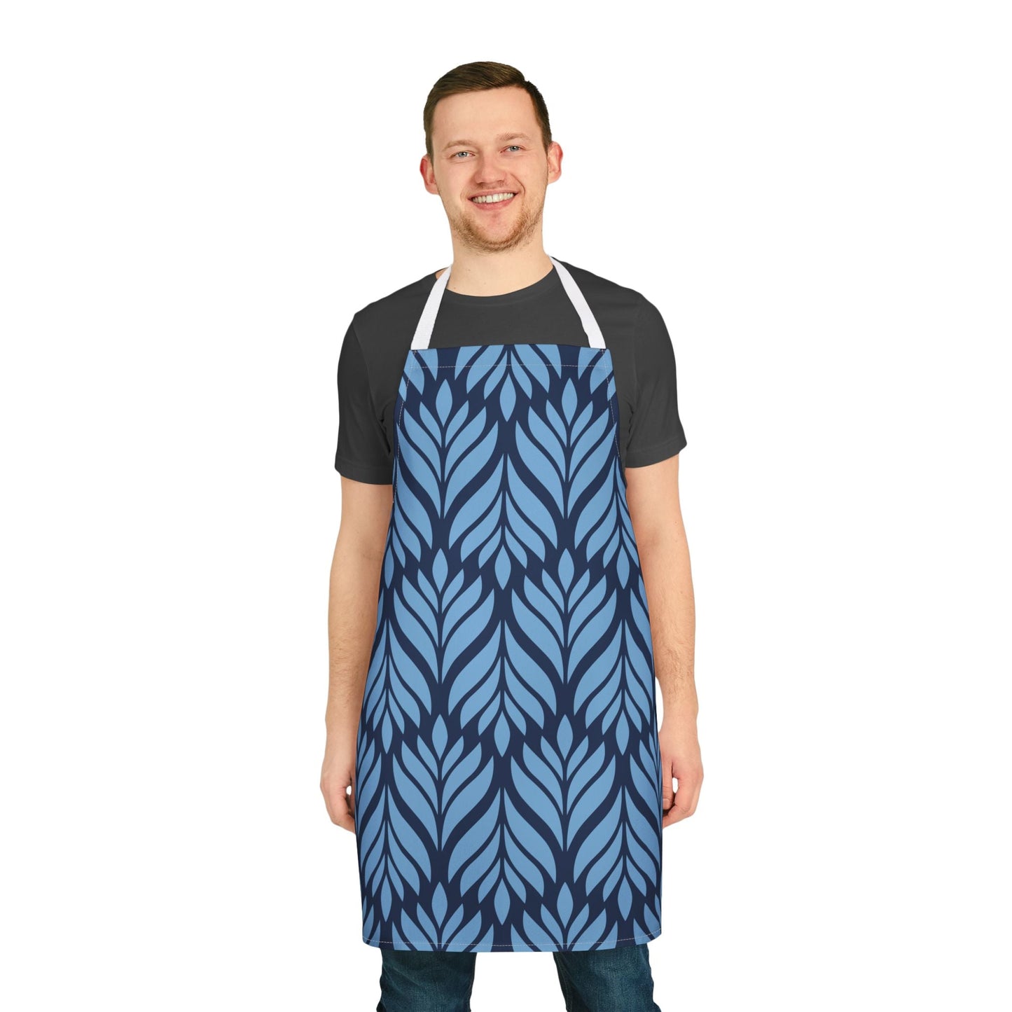 Apron | Light Blue & White | Palm