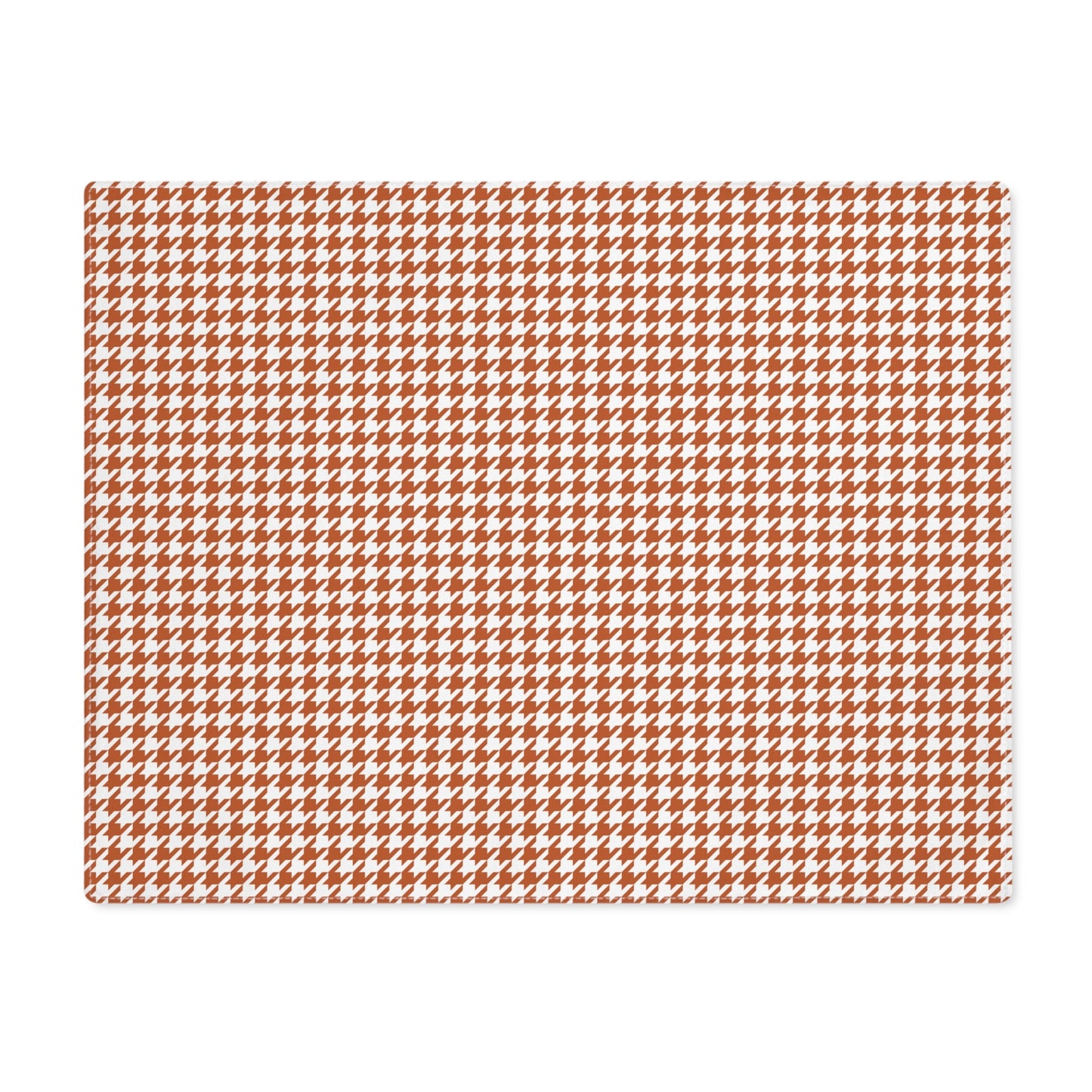 Placemat | Dark Orange & White | Houndstooth