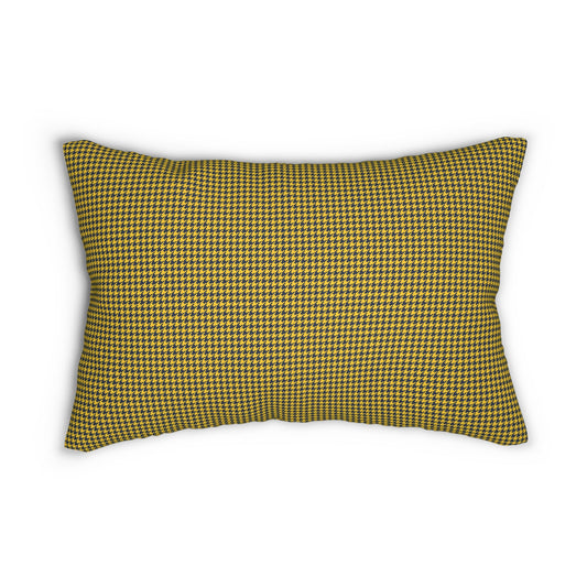 Pillow | Yellow & Blue | Houndstooth