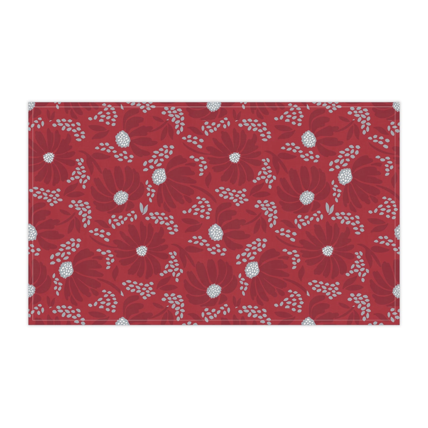 Tea Towels | Red & Gray | Bellis
