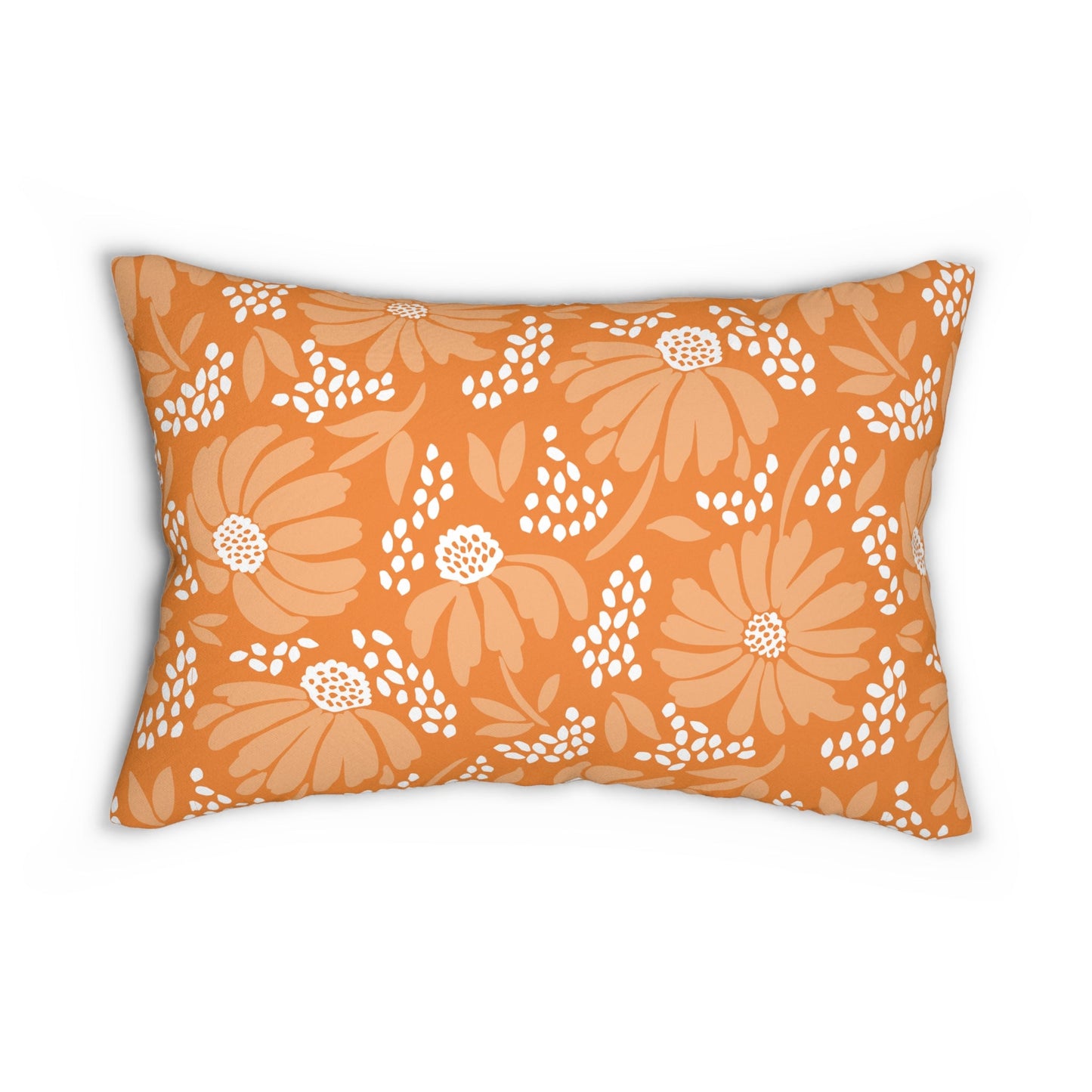 Pillow | Orange & White | Bellis