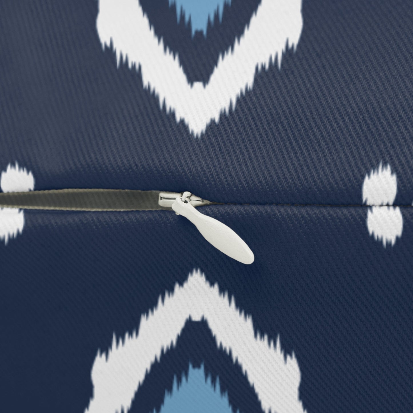 Pillow | Light Blue & White | Ikat