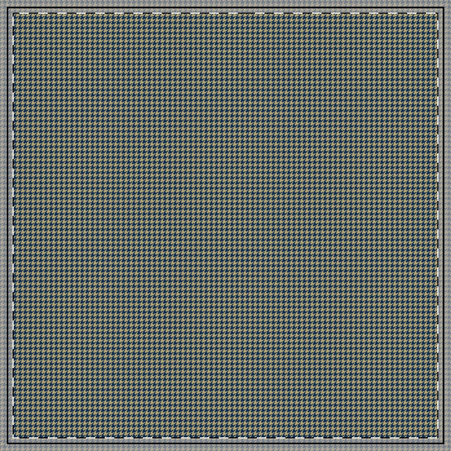Tablecloth | Blue & Gold | Houndstooth