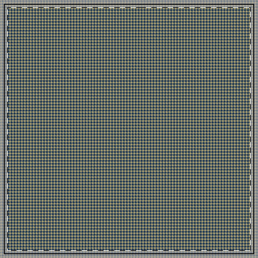 Tablecloth | Blue & Gold | Houndstooth