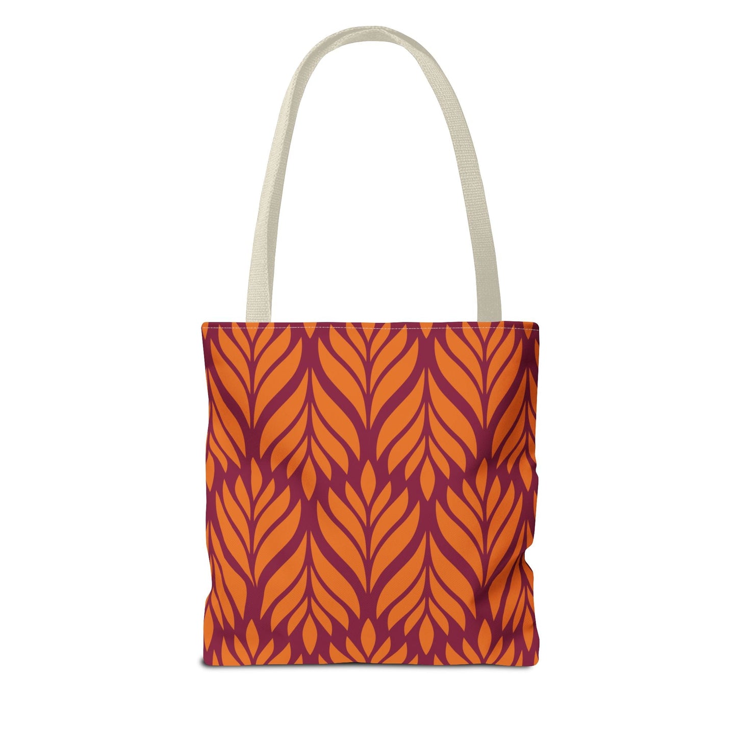Tote Bags | Maroon & Orange | Palm