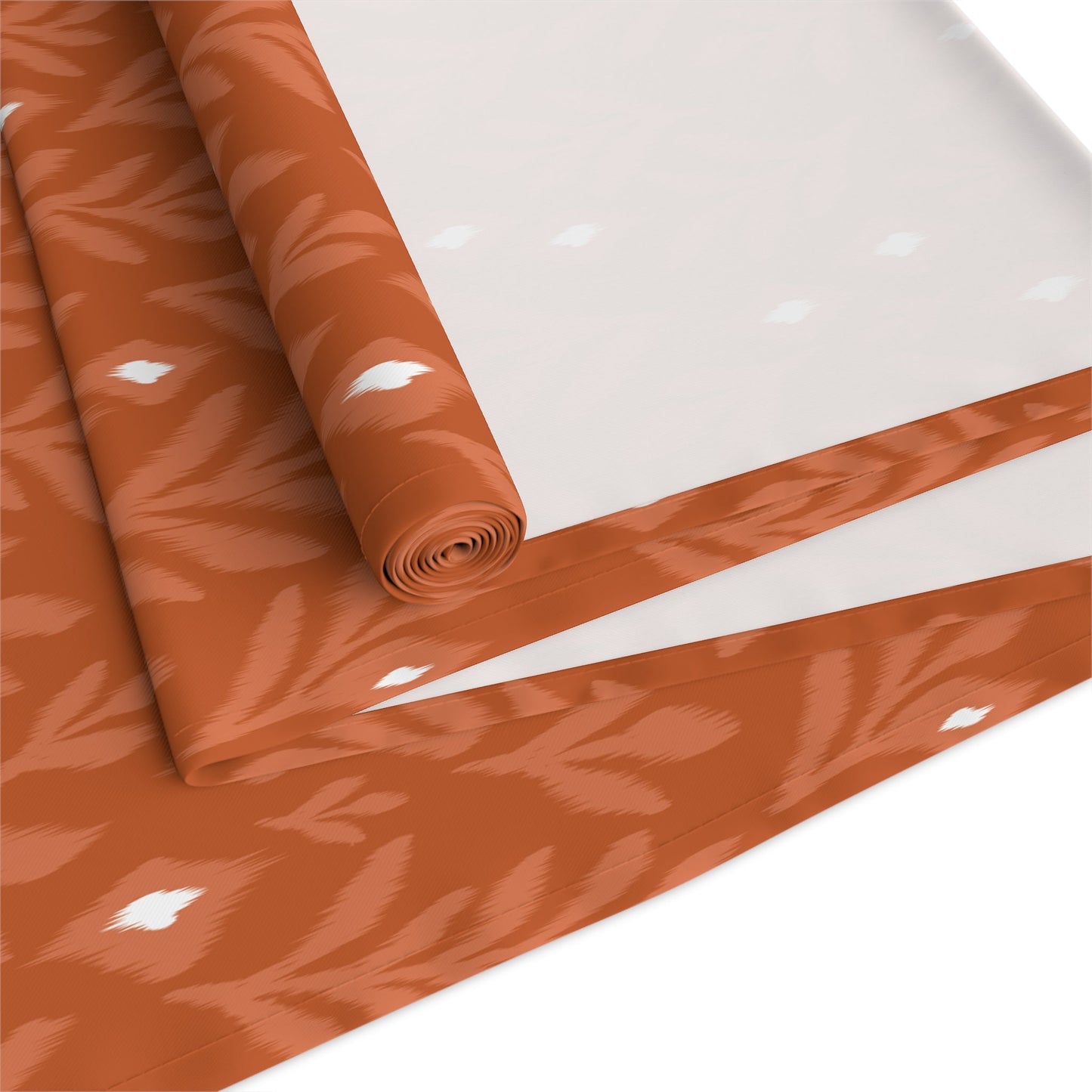 Table Runner | Dark Orange & White | Laurel