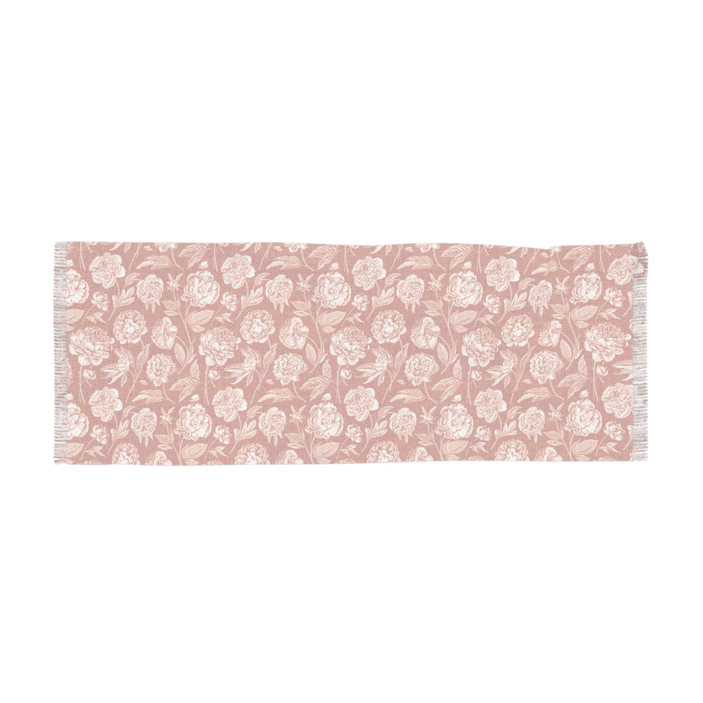 Scarf | Dark Orange & White | Peony