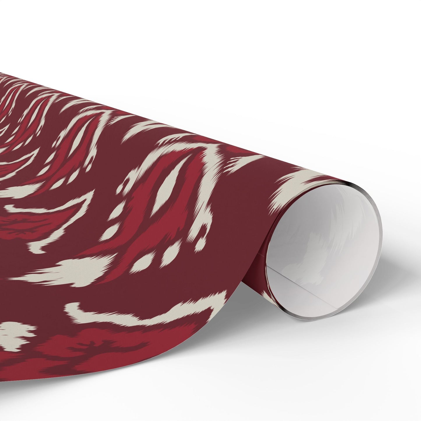 Gift Wrap | Maroon & White | Ikat