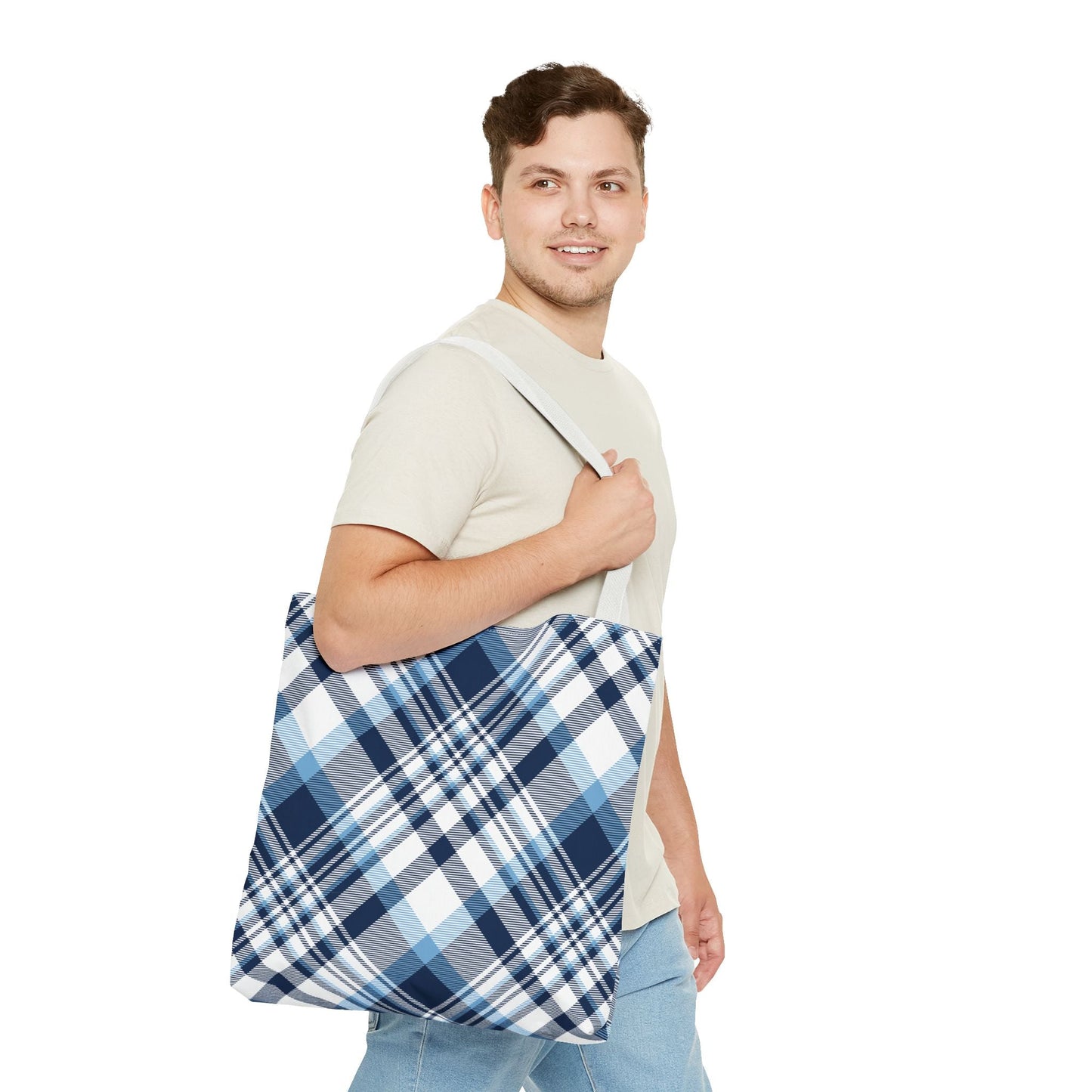 Totes | Light Blue & White | Tartan