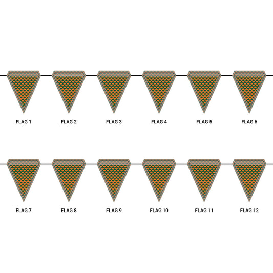 Flag Garland | Miami, Florida | Gingham