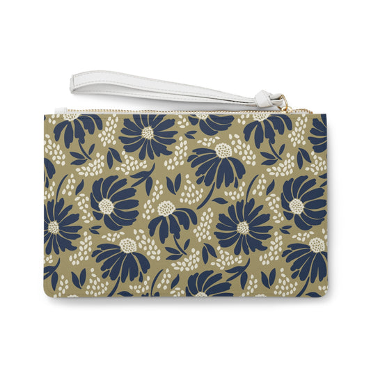 Clutch Bag | Gold & Blue | Bellis