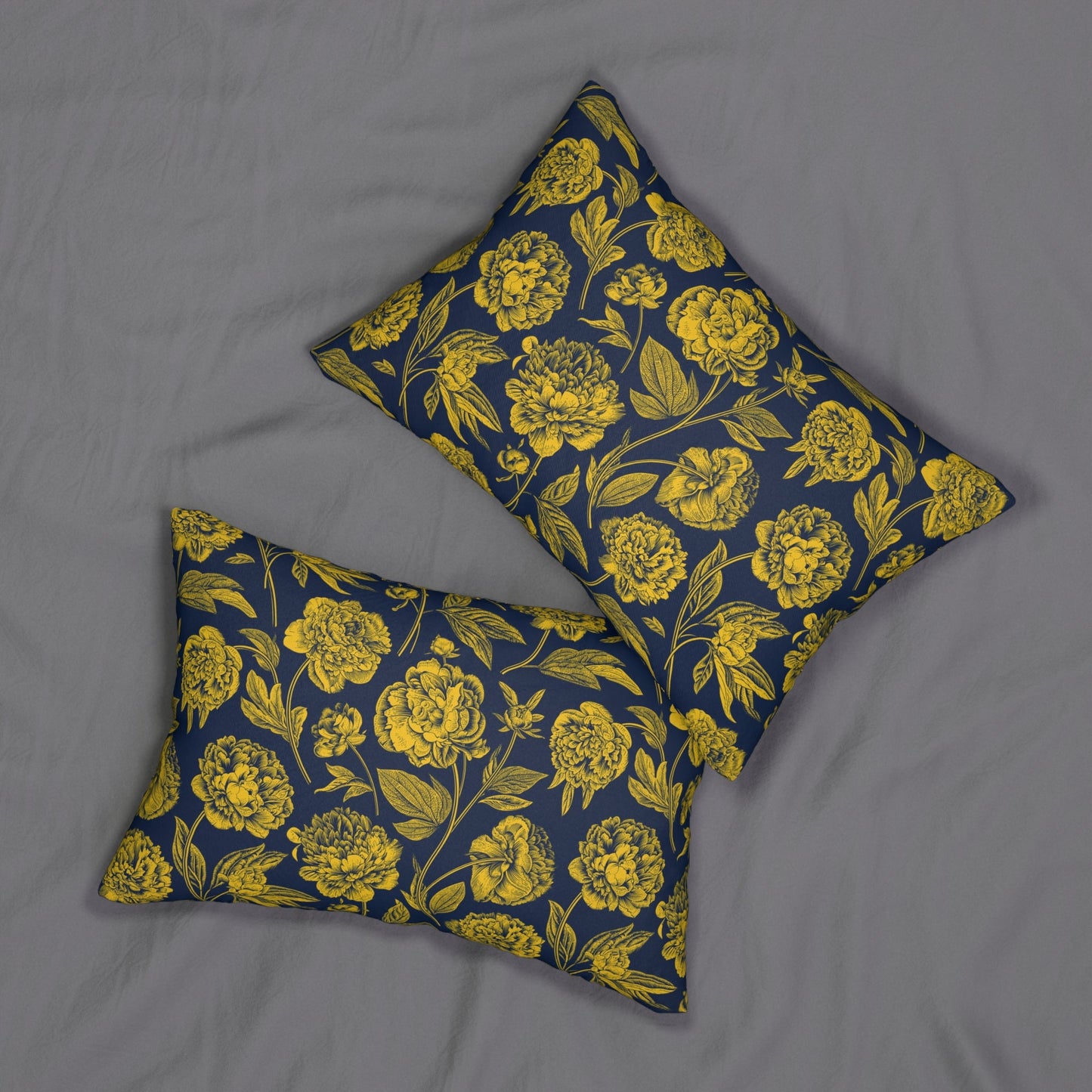 Pillow | Yellow & Blue | Peony