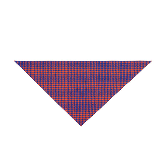 Pet Bandana | Bright Blue & Orange | Tweed