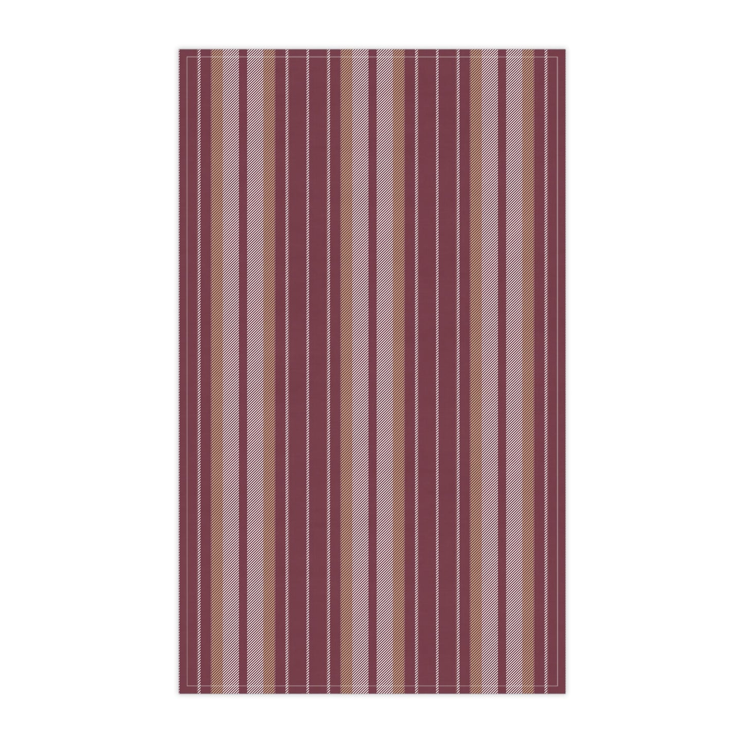 Tea Towels | Maroon & Gold | Stripe