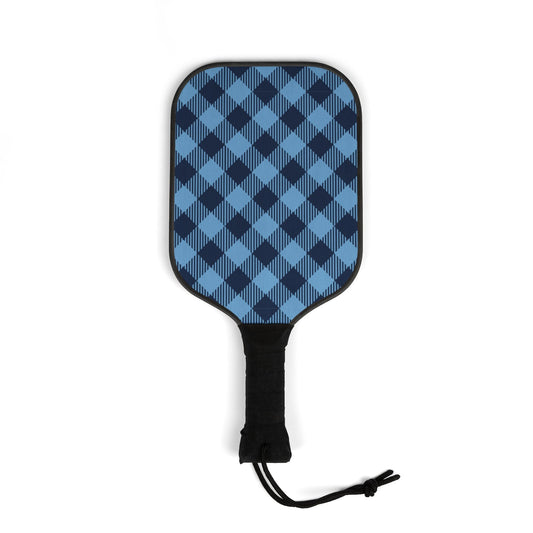 Pickleball Paddle Kit | Light Blue & White | Gingham